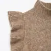 Cross AliExpress 2026 Primavera Novo Moda Europeia Americana Lã Decoração em Camadas Manga Pequena Flutuante Colete 4938119