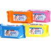 Comercio Exterior al por Mayor 80 Piezas de Toallitas Húmedas para Bebés Mayores con Tapa, Paquete Grande de Toallitas de Limpieza, Toallitas para Bebés Completamente en Inglés