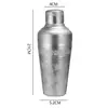 Coqueteleira de Aço Inoxidável Estilo Americano com Três Seções 500ml Padrão Gravado Coqueteleira Bar Shaker Ferramenta de Bartender