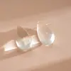 Pendientes de Gota de Agua Transparentes de Resina Estilo Europeo y Americano, Pendientes Simples Personalizados Transfronterizos, Pendientes Versátiles de Gama Alta de Nicho para Mujer