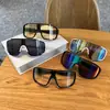 Óculos de Sol Esportivos para Ciclismo Outdoor de Armação Grande para Homens e Mulheres, Óculos à Prova de Vento para Caminhada Noturna, Óculos Coloridos para Corrida de Montanhismo