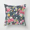 Fronha Decorativa de Cor Florido Estilo Pastoral Fronha Criativa de Couro de Pêssego para Almofada de Costas de Quarto e Estudo