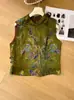 Ropa Femenina Estilo Chino Nuevo, Blusa Qipao Xiangyunsha Mezcla Seda-Seda, Modelo Nuevo Verano 2026, Cuello Alto, Top Ao Dai Sin Mangas