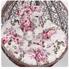 Cojín grueso para cesta colgante columpio Nido de pájaro silla de ratán dormitorio cojín para silla colgante individual extraíble y lavable cojín redondo para silla mecedora