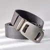 Cinturón de Lona para Hombre Hebilla Automática Casual Versátil Moda Cinturón Forrado Engrosado Nylon Traje de Trabajo Entrenamiento Militar Cinturón de Moda