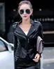 Nueva chaqueta de cuero para mujer de primavera y otoño transfronteriza, abrigo de cuero fino corto ajustado, chaqueta de motociclista simple ajustada para mujer