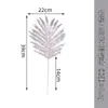 Estilo Nórdico Folhas Prateadas Artificiais Decoração de Casamento Girassol de Simulação Folha de Tartaruga Adereços de Fotografia Folhas Prateadas