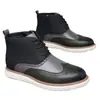 Botas Chelsea de Tobillo Alto para Hombre, Estilo Británico Martin Boots, Casuales, Otoño/Invierno, Más Vendidas en Amazon Transfronterizas - 25722