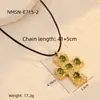 Collar europeo y americano de moda transfronterizo de acero de titanio chapado en oro de 18 quilates incrustado con circón cadena para clavícula de acero inoxidable de alta gama niche