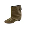 Botines de punta estilo europeo y americano para mujer, nueva colección otoño/invierno 2026, con diseño de slip-on, tacones gruesos y efecto adelgazante con detalles plisados.