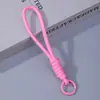 Lanyard para Teléfono Anti-pérdida de Muñeca de Color Personalizable Llavero Colgante de Cuentas Perler Lanyard Tejido de Poliéster Accesorios