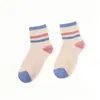 Calcetines de Lunares con Borde Fruncido para Mujer, Calcetines de Algodón Blanco Leche Puro hasta la Mitad de la Pantorrilla, Estilo Coreano Verano y Otoño, Estilo Ballet, Calcetines Holgados de Moda