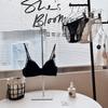Sujetador de encaje estilo francés sexy con escote en V profundo para mujer, push-up de pecho pequeño, sin aros de acero, antiflacidez, cómodo y transpirable 1338