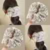 Scrunchie Floral para Mulheres 2026 Novo Estilo Laço de Cabelo de Alta Qualidade Corda de Cabelo Coque Faixa de Cabelo Acessório de Cabelo