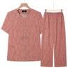 Conjunto de Roupa de Verão para Mãe 2026 Novo Estilo Blusa de Vovó Top de Verão para Mulheres de Meia-Idade e Idosas Camisa Estilosa para Idosos