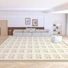 Alfombra de terciopelo minimalista moderna sala de estar manta para mesa de centro estilo crema francés minimalista combinable a todo a cuadros dormitorio estudio manta