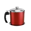 Acero inoxidable 304 Olla para filtro de aceite Cocina Hogar Separador de aceite Taza de almacenamiento de aceite Botella de almacenamiento de aceite Filtro de residuos Artefacto Olla para verter aceite