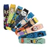 Calcetines Modernos de Algodón Peinado con Diseños de Dibujos Animados, Estilo Anime, Modelos de Primavera, Otoño e Invierno, Tallas Europeas y Americanas, Calcetines para Patineta, Media Pantorrilla, Absorbentes de Sudor