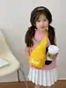 Yx Bolsa Exterior Infantil de Moda, Cangurera para Niños, Mochila Ligera de Nylon Resistente al Agua, Bolso Cruzado Unisex para Bebé, Moderno