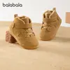 Zapatos Infantiles Balabala Tenis Infantiles Niños y Niñas Zapatos para Bebés 2025 Nuevos Zapatos Casuales de Terciopelo Otoño e Invierno Modernos