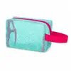 Ins Simple Color Dopamina Bolsa Tofu Malla de Gran Capacidad Bolsa Cosmética de Viaje Colorida Portátil Bolsa Cosmética de Malla