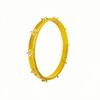 Tienda de Oro Mismo Estilo Oro Antiguo Chapado Diamante Cepillado Pulsera Cierre Trébol de Cuatro Hojas Nuevo Estilo Chino Pulsera Cierre Trébol de Cuatro Hojas