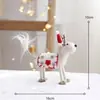 Decoração de Natal Cena de Presente Cauda Alce Novo Xadrez Pequeno Pingente Acessórios de Feriado Fantasia Presente
