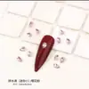 Arte de Uñas Punta Inferior Corazón Torcido Joyería de Diamantes Super Brillante Lujo Cristal Corazón de Melocotón Hacha Diamante Grande Rosa Decoración de Uñas Diamante de Amor