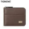 Cartera Corta de Hombre con Cremallera Cosida de PU de Alta Gama Transfronteriza Estilo Retro de Negocios 80% de Descuento Cartera Vintage Plata y Oro