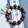 Pulsera de Cuerda de Mano de Semilla de Bodhi Sol Cuentas de Buda Raíz de Bodhi Mil Ojos Oro Fino Plata Fina Semilla de Bodhi Pulsera Tirar Tela Linda Tela