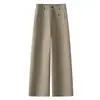 Pantalones rectos de pierna ancha, sencillos y elegantes, para mujer, nueva colección otoño 2026, de cintura alta, adelgazantes, casuales, versátiles, largos, para el trabajo y el uso diario