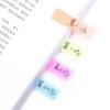 Tiras Indicadoras de Siete Colores Indicando Números de Página Etiquetas para Carpeta de Cuaderno Tira Pequeña Transparente Removible Pegatinas de Índice