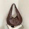 Bolsa tote de textura de alta qualidade para mulheres, novo estilo 2026, bolsa de ombro única de nicho para o dia a dia, bolsa transversal para trabalho e lazer