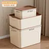 Caixa Organizadora para Uso Doméstico, Caixa Organizadora de Grande Capacidade sob o Guarda-Roupa ou Mesa no Quarto, Organizador Plástico Espessado e Conveniente para Armazenamento sob a Cama