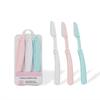 Venta al por mayor de fábrica cuchillo de cejas seguridad cuchillo de cejas macro hoja de acero inoxidable cuchillo de cejas herramientas de belleza