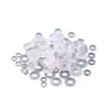 Cuentas separadoras transparentes de silicona al por mayor para accesorios de pulseras DIY, almohadillas separadoras de perlas de cristal, anillos de posicionamiento de cuentas de silicona