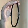 Gargantilla con hebilla de cinturón negro Sense de Niche Design, accesorio diario para el cuello, collar corto, anillo minimalista para mujer