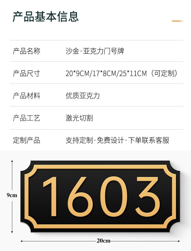 小区入户标识门贴
