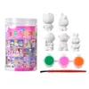 Bonecas de gesso infantis pintadas para colorir, grafite criativo DIY, bonecas de gesso para barracas no atacado, mapas para crianças pequenas
