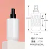 Xumin Spot Botella Spray Blanca Hombro Plano Fondo Redondo 200ml Botella Spray para Loción Mate Empaque Transparente para Productos de Cuidado de la Piel