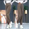 Novedad Otoño/Invierno 2026 Pantalones de Chándal con Felpa Adicional para Mujer, Cálidos, Casuales, de Cintura Alta, Adelgazantes, Estilo Harem, Pana, Engrosados, Pantalones Largos para Mujer