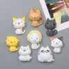 8 linda familia de gatos Meow familia Dibujos animados creativo hebilla magnética imán de refrigerador imán material de la carcasa del teléfono móvil