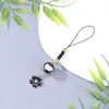 Colgante de Gato de Cerámica Sakura Cadena para Teléfono Móvil Colgante Creativo de Bolsa de la Fortuna Colgante Llavero DIY Colgante Pequeño
