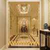 Cortina de Cuentas de Cristal para Separador de Sala de Estar, Entrada, Dormitorio, Baño, Cortina para Puerta sin Taladro, Decoración del Hogar Estilo Europeo, Cortina para Pasillo