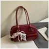 Bolsa Boston Simples de Nicho Coreana para Axila Feminina Nova Bolsa de Ombro Retro de Alta Qualidade Bolsa para Trabalho e Deslocamento
