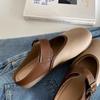 Saia-calça Baotou Feminina Macia Verão 2025 Novas Chinelos Versáteis Estilo Birkenstock de Solado Plano para Usar com Saias