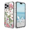 Tendencia Nacional Europea y Americana Floral Pintado Funda Magnética para iPhone18Promax Cubierta Protectora Anticaídas Apple 13/14