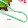 Cuentas cuadradas de cristal, cuentas sueltas de vidrio tipo terrón de azúcar, accesorios para joyería DIY, cuentas cuadradas para accesorios para el cabello, accesorios para ropa, cuentas cuadradas de agujero mediano