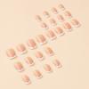 Uñas postizas cuadradas cortas blancas tipo armadura, estilo francés, armadura, simples, clásicas, para chicas, combinan con todo, de alta calidad, removibles, manicura, venta al por mayor