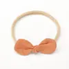 Set de Diademas para Bebé con Lazo de Algodón y Lino, Sin Costuras y Elástico, No Aprieta la Cabeza, Diadema para Bebé Recién Nacido que Protege la Fontanela